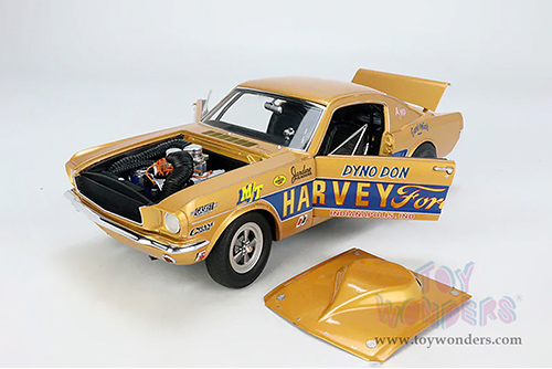 Acme - Ford Mustang A/FX "Harvey Ford" - Dyno Don (1965, 1/18 scale diecast model car, Gold) A1801851