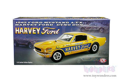 Acme - Ford Mustang A/FX "Harvey Ford" - Dyno Don (1965, 1/18 scale diecast model car, Gold) A1801851