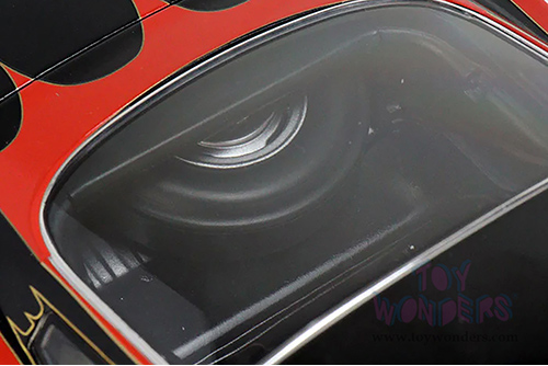 Acme - Ford Mustang A/FX Rice & Holman - BatCar 1966 Summer Nationals NHRA Champion (1965, 1/18 scale diecast model car, Black with Red stripes) A1801852