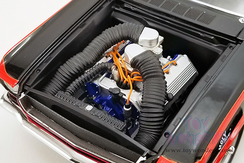 Acme - Ford Mustang A/FX Rice & Holman - BatCar 1966 Summer Nationals NHRA Champion (1965, 1/18 scale diecast model car, Black with Red stripes) A1801852