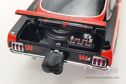 Acme - Ford Mustang A/FX Rice & Holman - BatCar 1966 Summer Nationals NHRA Champion (1965, 1/18 scale diecast model car, Black with Red stripes) A1801852