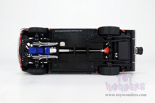 Acme - Ford Mustang A/FX Rice & Holman - BatCar 1966 Summer Nationals NHRA Champion (1965, 1/18 scale diecast model car, Black with Red stripes) A1801852