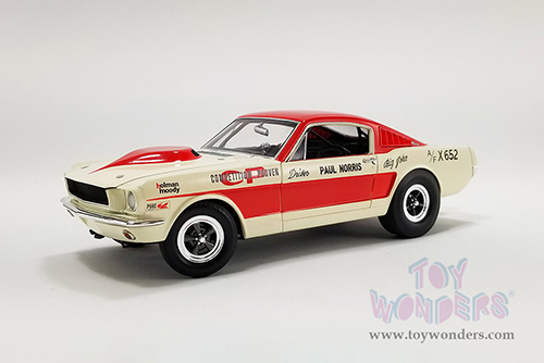 Acme - Ford Mustang A/FX "Holman Moody" (1965, 1/18 scale diecast model car, Red/Cream) A1801855