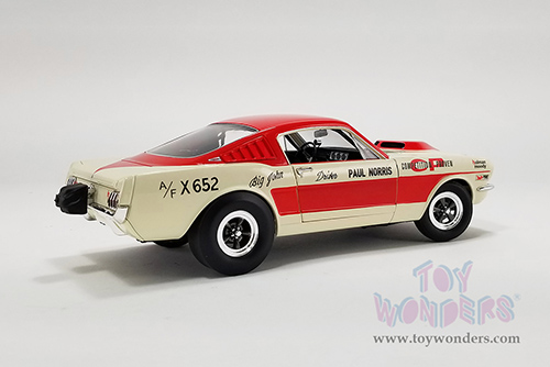 Acme - Ford Mustang A/FX "Holman Moody" (1965, 1/18 scale diecast model car, Red/Cream) A1801855