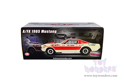Acme - Ford Mustang A/FX "Holman Moody" (1965, 1/18 scale diecast model car, Red/Cream) A1801855