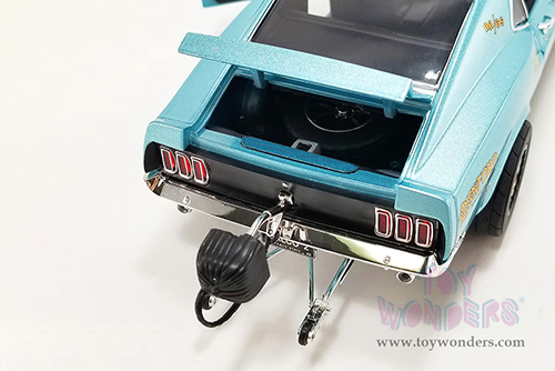 Acme Drag Outlaws - Ford Mustang BOSS 429 Gasser "The Malco Gasser" (1969, 1/18 scale diecast model car, Light Blue) A1801858