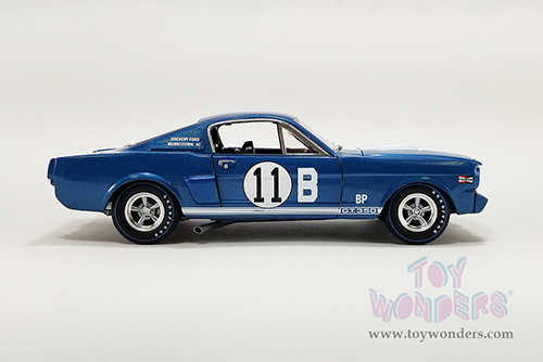 Acme - Shelby G.T. 350R #11B Mark Donahue "Dockery Ford" (1965, 1/18 scale diecast model car, Blue/White stripes) A1801864