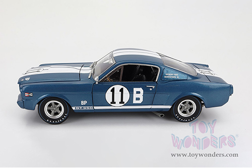 Acme - Shelby G.T. 350R #11B Mark Donahue "Dockery Ford" (1965, 1/18 scale diecast model car, Blue/White stripes) A1801864