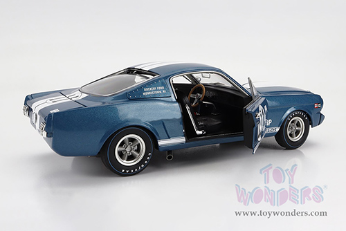 Acme - Shelby G.T. 350R #11B Mark Donahue "Dockery Ford" (1965, 1/18 scale diecast model car, Blue/White stripes) A1801864