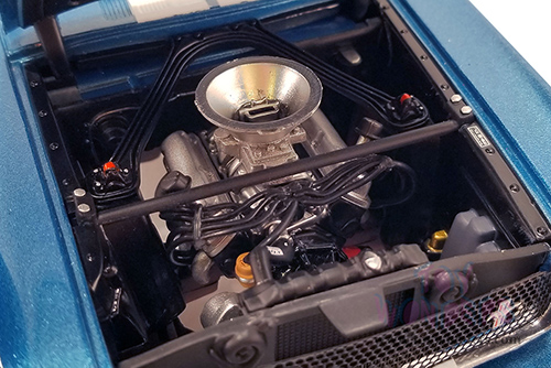 Acme - Shelby G.T. 350R #11B Mark Donahue "Dockery Ford" (1965, 1/18 scale diecast model car, Blue/White stripes) A1801864