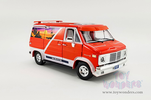 Acme - Chevrolet® G-Series Van - Good Times Machine (1976, 1/18 scale diecast model car, Orange) A1802100