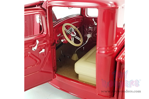 Acme -  Ford Hot Rod Pickup truck (1932, 1/18 scale diecast model car, Red) A1804100