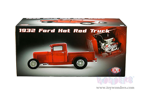 Acme -  Ford Hot Rod Pickup truck (1932, 1/18 scale diecast model car, Red) A1804100