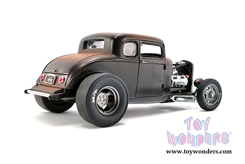 Acme - Pork Chop's Ford Rat Rod "190 Proof" Five Window (1932, 1/18 scale diecast model car, Brown) A1805017