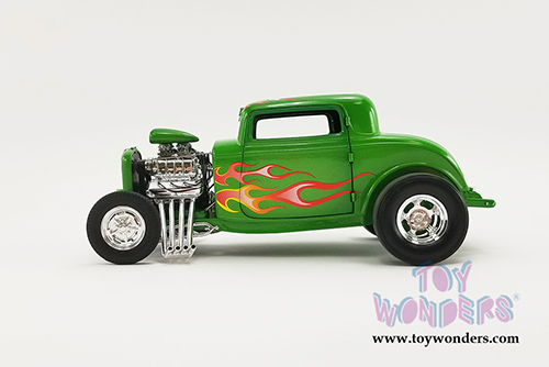 Acme - Rat Fink Ford Blown 3 Window Hot Rod (1932, 1/18 scale diecast model car, Green) A1805019