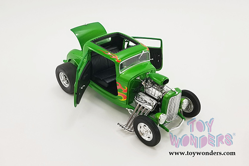 Acme - Rat Fink Ford Blown 3 Window Hot Rod (1932, 1/18 scale diecast model car, Green) A1805019
