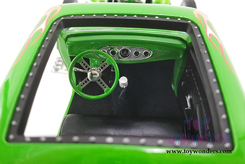 Acme - Rat Fink Ford Blown 3 Window Hot Rod (1932, 1/18 scale diecast model car, Green) A1805019