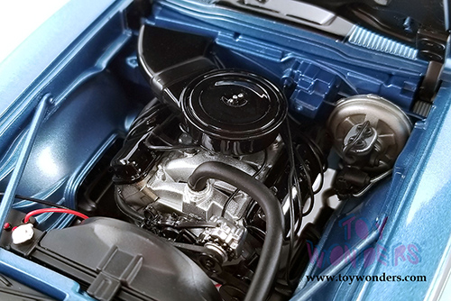 Acme - Pontiac&reg; Firebird Street Fighter Hardtop (1968, 1/18 scale diecast model car, Lucerne Blue w/Black stripes) A1805211