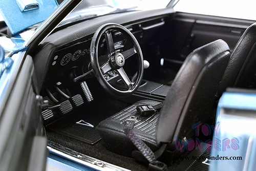 Acme - Pontiac&reg; Firebird Street Fighter Hardtop (1968, 1/18 scale diecast model car, Lucerne Blue w/Black stripes) A1805211