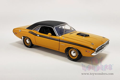 Acme | Dodge Challenger R/T Hemi with Vinyl Top (1971, 1/18 scale diecast model car, Butterscotch Orange) A1806023VT