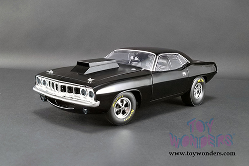 Acme - Plymouth Drag Barracuda Hardtop (1971, 1/18 scale diecast model car, Gloss Black) A1806110