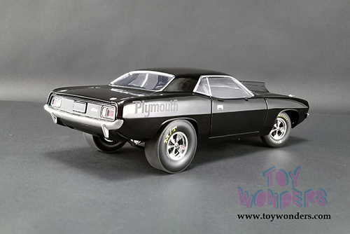 Acme - Plymouth Drag Barracuda Hardtop (1971, 1/18 scale diecast model car, Gloss Black) A1806110
