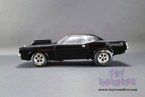 Acme - Plymouth Drag Barracuda Hardtop (1971, 1/18 scale diecast model car, Gloss Black) A1806110