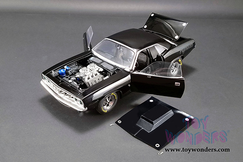 Acme - Plymouth Drag Barracuda Hardtop (1971, 1/18 scale diecast model car, Gloss Black) A1806110