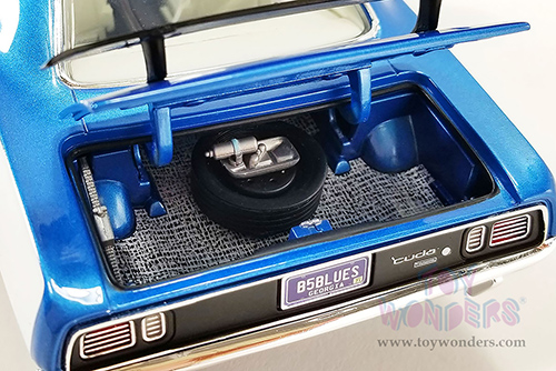 Acme - Plymouth HEMI&reg; Barracuda Hardtop (1971, 1/18 scale diecast model car, B5 Blue/White) A1806123