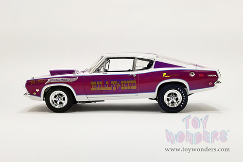 Acme - Plymouth Barracuda Super Stock - Billy The Kid (1968, 1/18 scale diecast model car, Purple) A1806125