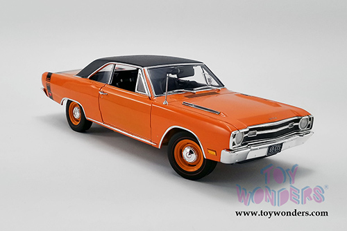 Acme - Dodge Dart GTS 440 with Vinyl Top Hardtop (1969, 1/18 scale diecast model car, Orange) A1806404VT