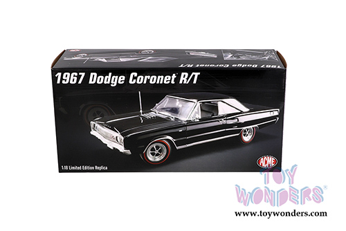 Acme -  Dodge Coronet&reg; R/T Hardtop (1967, 1/18 scale diecast model car, Black) A1806603