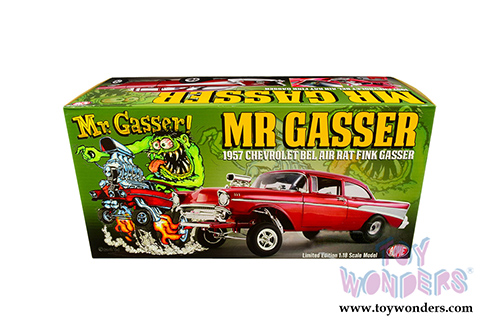 Acme - Chevrolet&reg; Bel Air Gasser "Rat Fink Gasser" (1957, 1/18 scale diecast model car, Red) A1807008