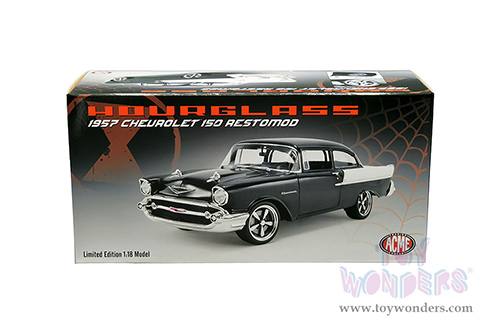 Acme -  Chevrolet® 150 Restomod Hourglass (1957, 1/18 scale diecast model car, Black) A1807012