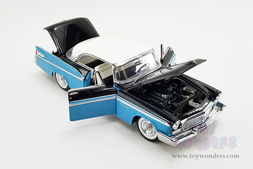 Acme - Chrysler New Yorker St. Regis (1956, 1/18 scale diecast model car, Stardust Blue/Raven Black) A1809007