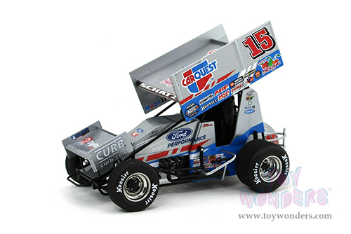 Acme - Winged Sprint Car #15 Donny Schatz "Carquest" World of Outlaws Sprint Car (2021, 1/18 scale diecast model car, Silver) A1809500
