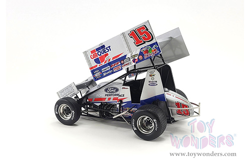 Acme - Winged Sprint Car #15 Donny Schatz "Carquest" World of Outlaws Sprint Car (2021, 1/18 scale diecast model car, Silver) A1809500
