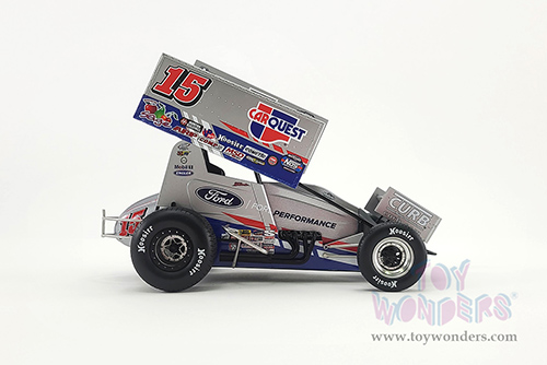 Acme - Winged Sprint Car #15 Donny Schatz "Carquest" World of Outlaws Sprint Car (2021, 1/18 scale diecast model car, Silver) A1809500