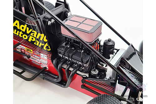 Acme - Winged Sprint Car #14 Tony Stewart "Advance Auto Parts" Rush Truck Centers (2021, 1/18 scale diecast model car, Black) A1809501