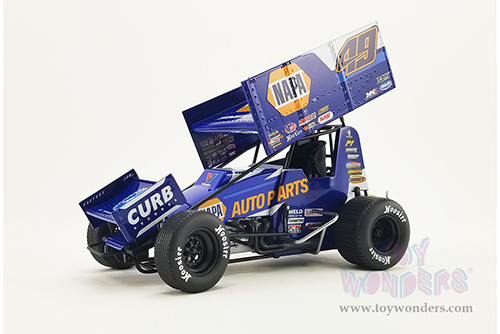Acme - Winged Sprint Car #49 Brad Sweet "NAPA" Kasey Kahne Racing Sprint Car (2021, 1/18 scale diecast model car, Blue) A1809506