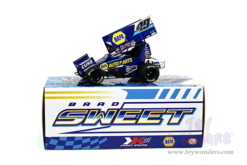 Acme - Winged Sprint Car #49 Brad Sweet "NAPA" Kasey Kahne Racing Sprint Car (2021, 1/18 scale diecast model car, Blue) A1809506