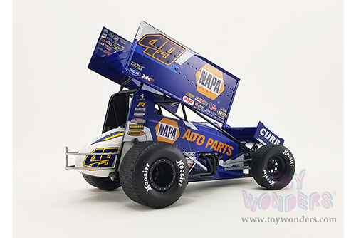 Acme - Winged Sprint Car #49 Brad Sweet "NAPA" Kasey Kahne Racing Sprint Car (2021, 1/18 scale diecast model car, Blue) A1809506