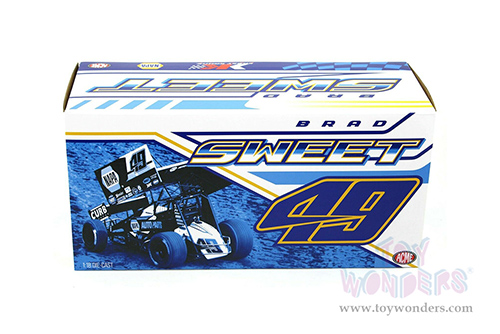 Acme - Winged Sprint Car #49 Brad Sweet "NAPA" Kasey Kahne Racing Sprint Car (2021, 1/18 scale diecast model car, Blue) A1809506
