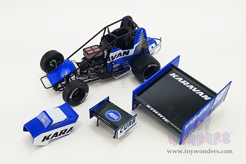 Acme - Winged Sprint Car #9 Kasey Kahne "Karavan Trailers" (2021, 1/18 scale diecast model car, Blue) A1809510
