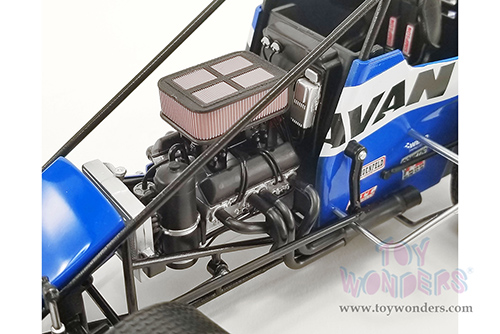 Acme - Winged Sprint Car #9 Kasey Kahne "Karavan Trailers" (2021, 1/18 scale diecast model car, Blue) A1809510