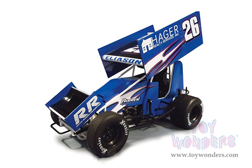 Acme - Winged Sprint Car #26 Cory Eliason "Hager Realty" Rudeen Racing (2021, 1/18 scale diecast model car, Blue) A1809518