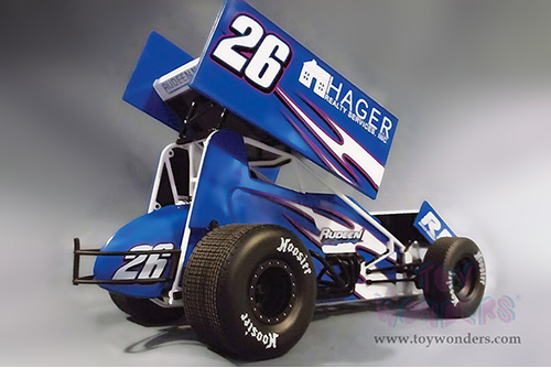 Acme - Winged Sprint Car #26 Cory Eliason "Hager Realty" Rudeen Racing (2021, 1/18 scale diecast model car, Blue) A1809518