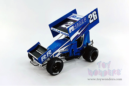 Acme - Winged Sprint Car #26 Cory Eliason "Hager Realty" Rudeen Racing (2021, 1/18 scale diecast model car, Blue) A1809518