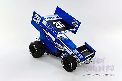 Acme - Winged Sprint Car #26 Cory Eliason "Hager Realty" Rudeen Racing (2021, 1/18 scale diecast model car, Blue) A1809518