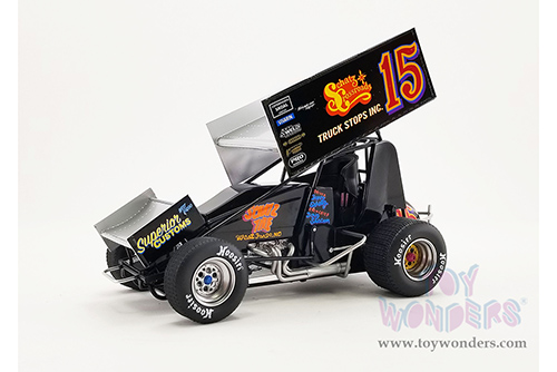 Acme - Winged Sprint Car #15 Donny Schatz "Schatz Crossroads Truck Stops Inc." First 410 Sprint Win 1994  (1/18 scale diecast model car, Black) A1809523
